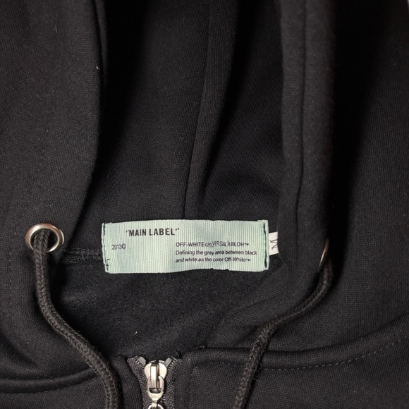 Off White Multicolour Gradient Arrows Zip Up Hoodie F/W 18 Men’s Size M - Picture 3 of 6